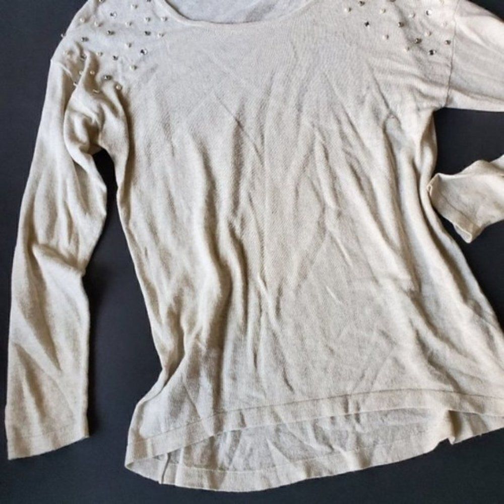 AB Studio Cream Sweater - Picture 5 of 9